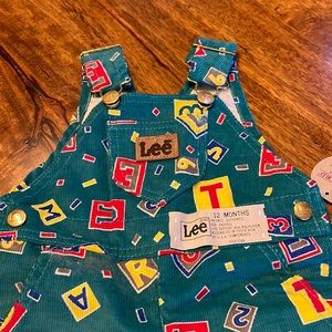 Vintage Lee corduroy bib overalls, NWT, size 12 months. ADORABLE!